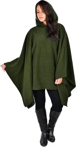 Dare2BStylish Women Poncho Style Hoodie Sweater غطاء من الصوف للطقس البارد in Kuwait