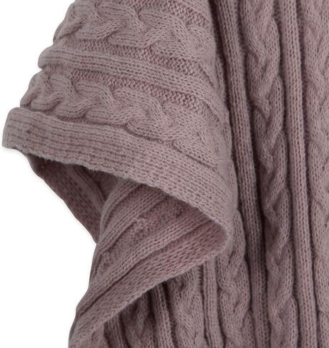 Hadley Wren womens Kenna Cable Knit Open Front Poncho Wrap in Saudi Arabia