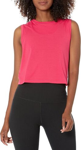 Sweaty Betty Women's Breathe Easy Cropped Crewneck Muscle Wourkout Tank Top in Saudi Arabia