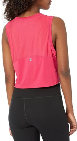 Sweaty Betty Women's Breathe Easy Cropped Crewneck Muscle Wourkout Tank Top in Saudi Arabia