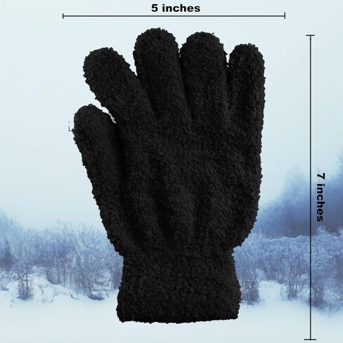 Gravity Trading Men's Women's Warm Winter Fuzzy Cozy Gloves in Saudi Arabia