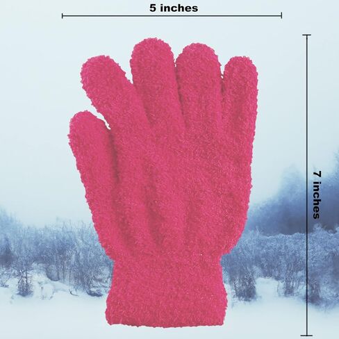 Gravity Trading Men's Women's Warm Winter Fuzzy Cozy Gloves in Saudi Arabia