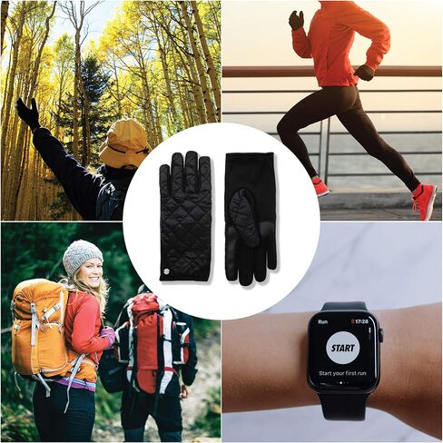 C9 Champion Women's Lightweight Black Quilted Glove, Touch Screen Friendly in Kuwait