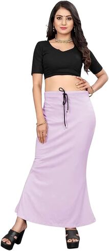 Smizzy Lycra Adjustable Indian Saree Shapewear for Women Petticoat Smooth Curve Peticote Innerwear for Ladies,Lavender (XL) in Kuwait