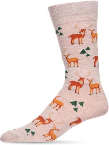 MeMoi Men's Avocado Bamboo Blend Funny Novelty Crew Sock in Saudi Arabia