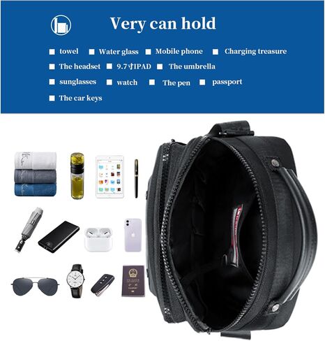 BEOBOQ حقيبة رسول حقائب الكتف رجل المحافظ والحقائب الكبيرة للرجال والنساء حبال Crossbody مقاومة للماء in Saudi Arabia