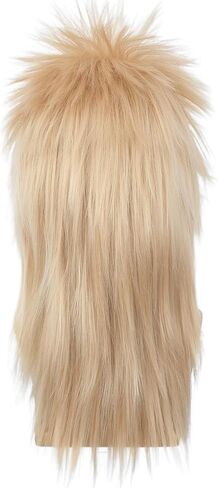 morvally للجنسين 70s 80s شعر مستعار البوري طويل أشقر جلام الشرير الصخرة الثقيلة المعادن الروك تأثيري الباروكات للنساء والرجال هالوين تحت عنوان حفلة تنكرية in Kuwait