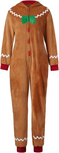 ملابس نوم نسائية من Balaflyie قطعة واحدة من Onsies ملابس نوم قبيحة للكريسماس مع قلنسوة بذلة رومبير وملابس نوم in Kuwait