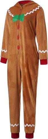ملابس نوم نسائية من Balaflyie قطعة واحدة من Onsies ملابس نوم قبيحة للكريسماس مع قلنسوة بذلة رومبير وملابس نوم in Kuwait