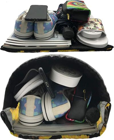 HIFUN English Bulldog Unisex Home Gym Sack Bag Travel Drawstring Backpack Bag in Kuwait