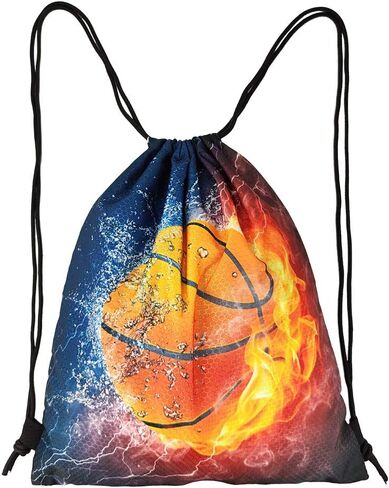 YISHOW Astronaut Spaceship Moon Palnet Unisex Drawstring Backpack Bag Sport Gym Travel Sackpack in Kuwait