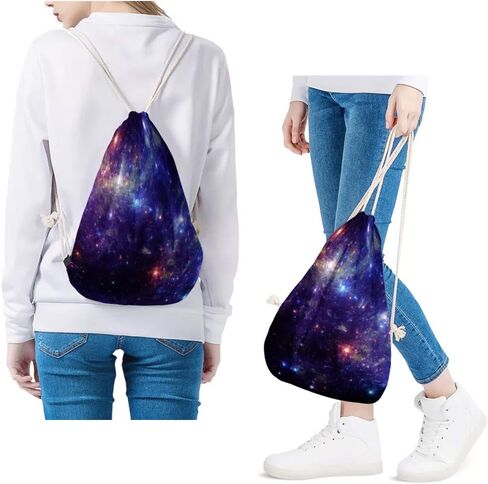 WELLFLYHOM Custom Gym Drawstring Backpack for Girls Boys Youth Kids Personalized String Bag Backpack Waterproof Lightweight String Gymsack Party Favor Birthday Gifts in Saudi Arabia