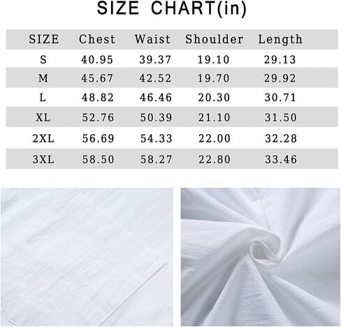 RPOVIG Men's Linen Shirts Long Sleeve Button Down Beach Shirt Henley Casual T Shirt Summer Clothes Soft Lightweight in Saudi Arabia