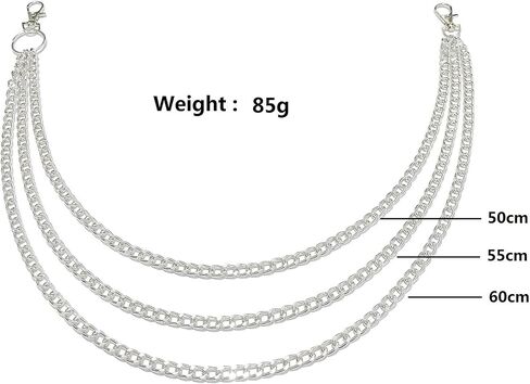Jean Pant Chain Belt - Hip Hop Punk Chains for Women Men Pants Wallet Belt Chain in Saudi Arabia