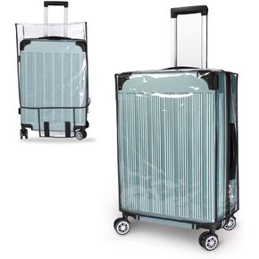 N //A 24 Inch Transparent Luggage Cover Protector Bag, PVC Clear Plastic Suitcase Cover Protector, Travel Luggage Sleeve Protector in Kuwait