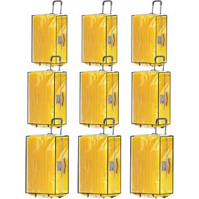 Kacctyen 12 Pcs Clear PVC Suitcase Cover Waterproof Luggage Cover Large Travel Luggage Cover Protector for 28 Inch 24 Inch 20 Inch Wheeled Suitcase, 3 Sizes, classic colors, Sturdy and Long Lasting in Kuwait