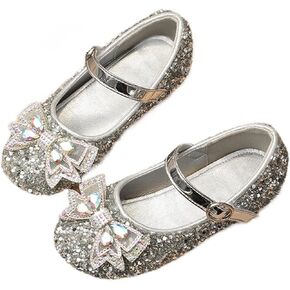 حذاء Unybwonn Sparkle للفتيات من الجلد لحفلات الأميرات للفتيات، ناعم ومقاوم للاهتراء لأي مناسبة خاصة لفتاة الزهور الزفاف in Kuwait