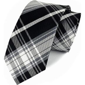 Ctskyte Men's Skinny Ties Patch Plaid Striped Patterned Formal Business Designer Necktie
