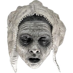 MILERUN Latex Ghost Maid Sister Spirit Witch Zombie Bridal Mask For Halloween Makeup Prom Costume Accessories LARP in Saudi Arabia