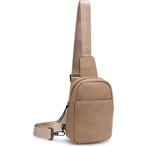 Alldaily Small Sling Bag for Women Crossbody Purse Leather Fashionable Trendy Chest Bag for Travel, Fanny Pack