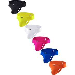 IKINGSKY Men's Cheeky Thongs Sexy Mini Cheek Underwear Silky Low Rise Bulge Underpanty for Men