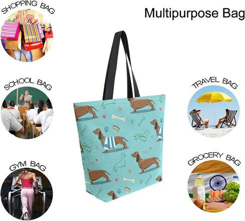 ALAZA Canvas Tote Bag Large Women Casual Shoulder Bag Handbag For Outdoors Holiday Weekender Travel in Saudi Arabia