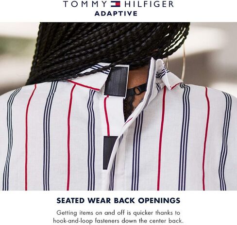 Tommy Hilfiger Boys' Adaptive Seated Fit Jacket with Velcro Brand Closure in Saudi Arabia