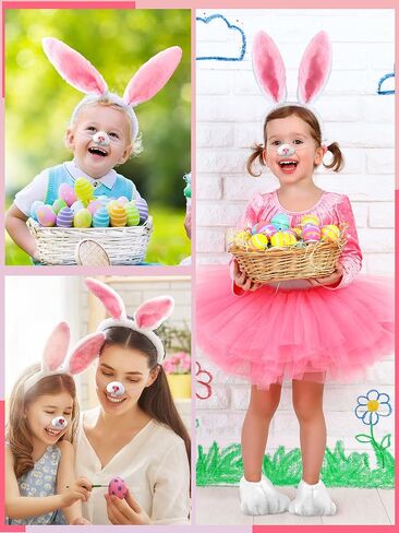 Giegxin 5 Pcs Adult Bunny Costume Halloween White Rabbit Costume Bunny Shoes Rabbit Feet Ear Headband Nose Tail in Saudi Arabia