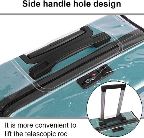 N //A 24 Inch Transparent Luggage Cover Protector Bag, PVC Clear Plastic Suitcase Cover Protector, Travel Luggage Sleeve Protector in Kuwait