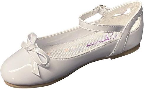 Gwen & Zoe Girl Dress Flats Shoes for Weddings, Christmas, First Communion, Easter, Flower Girl - Big and Little Girl Flats, Toddler, Kids Ballet Flats with Strap in Kuwait