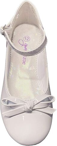 Gwen & Zoe Girl Dress Flats Shoes for Weddings, Christmas, First Communion, Easter, Flower Girl - Big and Little Girl Flats, Toddler, Kids Ballet Flats with Strap in Kuwait