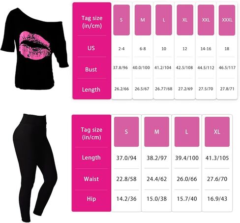 مجموعة إكسسوارات الأزياء النسائية من Cizoe الثمانينيات، طباعة الشفاه بدون أكتاف، عصابة رأس لتدفئة الساق، قفازات شبكة صيد السمك، سراويل ضيقة مطبوعة in Kuwait