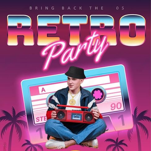 Jewdreamer 6 قطع 80s/90s الهيب هوب زي مجموعة مغني الراب اكسسوارات للرجال النساء 90s الزي قبعة النظارات الشمسية قلادة in Kuwait