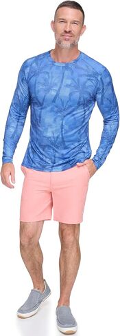 Margaritaville Men's Standard Island Reserve Off Shore Long Sleeve Rash Guard in Saudi Arabia