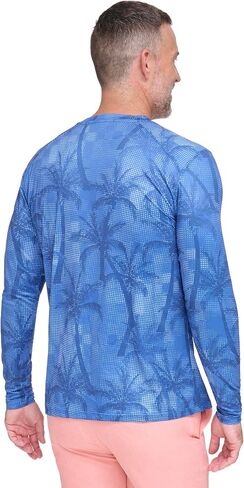 Margaritaville Men's Standard Island Reserve Off Shore Long Sleeve Rash Guard in Saudi Arabia