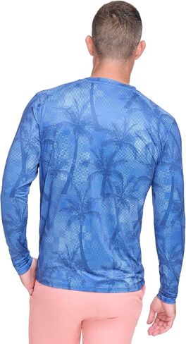 Margaritaville Men's Standard Island Reserve Off Shore Long Sleeve Rash Guard in Saudi Arabia