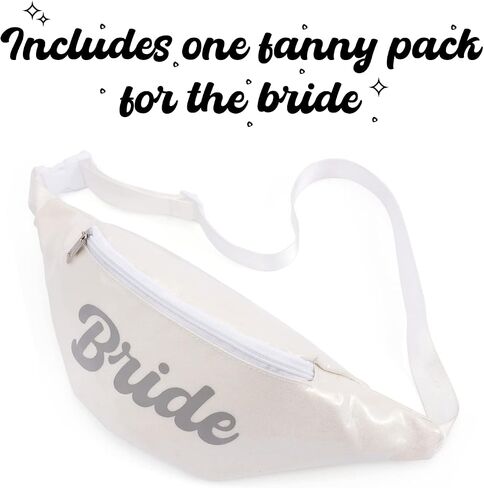 Last Disco Bachelorette Party Fanny Pack Set (7 Pack) 1 Bride Fanny Pack and 6 Babe Fanny Packs | Bachelorette Party Favors in Saudi Arabia