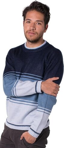Gamboa Alpaca Sweater for Men Light and Softness Wool Pullover Crewneck Knitted Fall Winter Sweaters in Saudi Arabia
