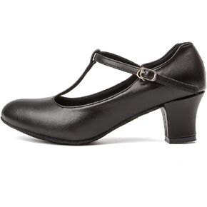 YKXLM المرأة قاعة الرقص أحذية مغلقة تو T-حزام اللاتينية السالسا التانغو ممارسة أداء شخصية أحذية رقص in Kuwait