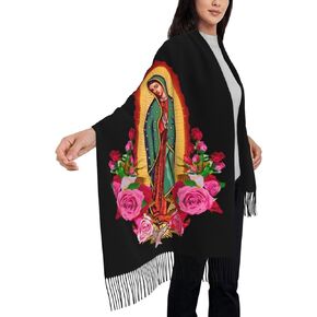QZLAN Virgen de Guadalupe Blanket Scarf Mexican Women Shawl Catholic Gifts in Kuwait