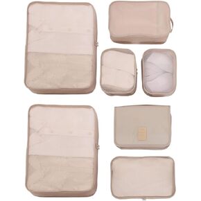 Travel Packing Cubes 5/7 Set with Toiletry Bag, JJ POWER Luggage Organizers Shoe Bag in Kuwait