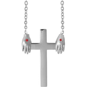 Kairos Moment Creations - قلادة الصليب المحامي - رمز الدعم الإلهي والذكرى اليومية - يساعدنا على تحمل صليبنا - مجوهرات جميلة من الفولاذ المقاوم للصدأ - هدية تذكارية روحية in Kuwait