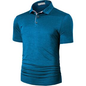 Derminpro Men's Lightweight Golf Polo Shirts Short/Long Sleeve Quick Dry Performance T-Shirts in Kuwait