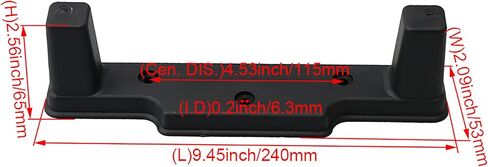 Mxfans 24cm Black Plastic Luggage Feet Bracket Replacement for Travel Suitcases in Saudi Arabia