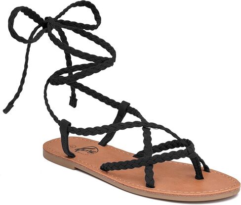 Trary Sandals Women, Lace Up Sandals for Women, Sandals for Women Dressy Summer, Open Toe Gladiator Sandals, Flat Sandals for Women Dressy, Beach Sandals for Women, Summer Sandals for Women 2023 in Kuwait