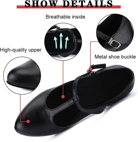 YKXLM المرأة قاعة الرقص أحذية مغلقة تو T-حزام اللاتينية السالسا التانغو ممارسة أداء شخصية أحذية رقص in Kuwait