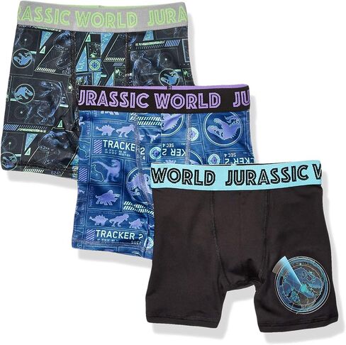 Universal Boys' Little 3-Pack Jurassic World Athletic Boxer Brief Underwear in Saudi Arabia