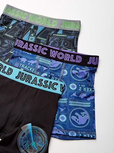 Universal Boys' Little 3-Pack Jurassic World Athletic Boxer Brief Underwear in Saudi Arabia