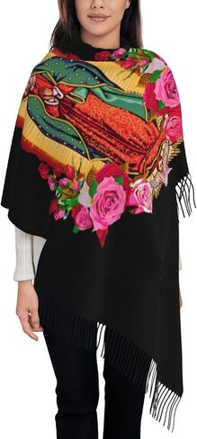 QZLAN Virgen de Guadalupe Blanket Scarf Mexican Women Shawl Catholic Gifts in Kuwait