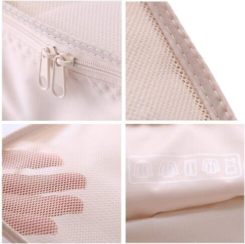 Travel Packing Cubes 5/7 Set with Toiletry Bag, JJ POWER Luggage Organizers Shoe Bag in Kuwait